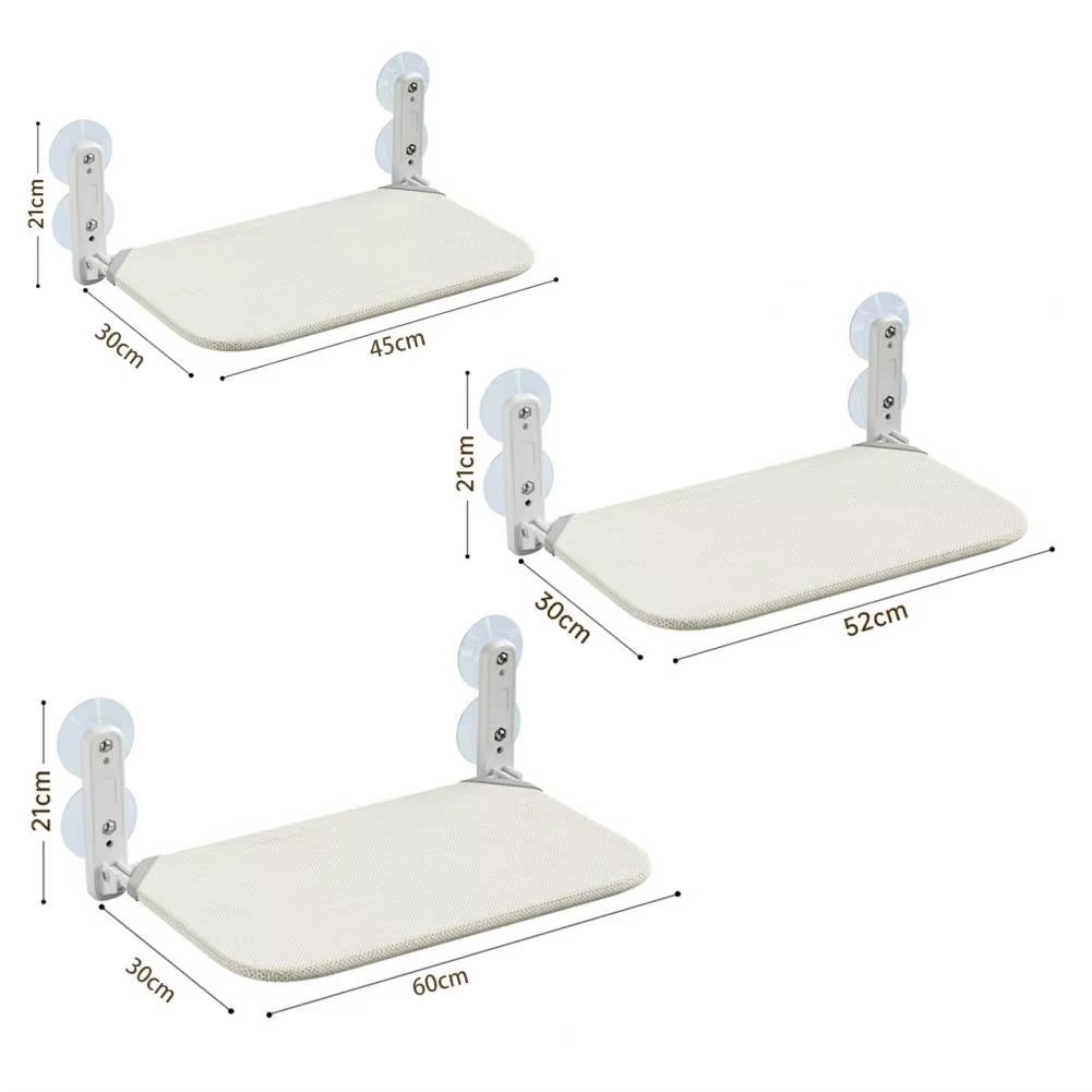 Window Mounted Cat Hammock Breathable Mesh Fabric Cover Foldable Cat Bed with 4 Suction Cups Cordless Steel Frame Window Perch