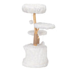 31-Inch Modern Cat Tree Tower for Indoor Cats with Condo and Climbing Perches, White